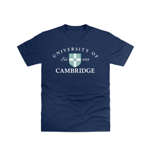 University Of Cambridge Est 1209  Navy T-Shirt