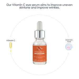 Dr H Vitamin C Anti-Ageing Eye Serum 15ml for Dark Circles, Fine Lines, Wrinkles, Brightening