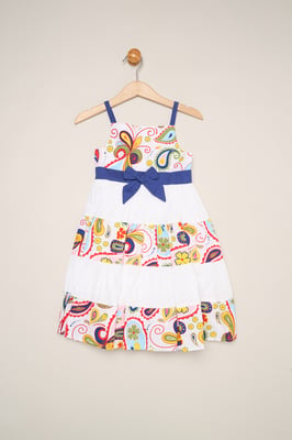 Paisley Print Strappy Dress