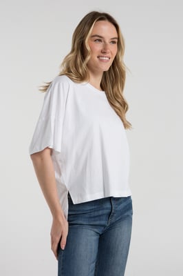 Black 2 Pack Cotton Crew Neck Boxy Fit Short Sleeve T-Shirts