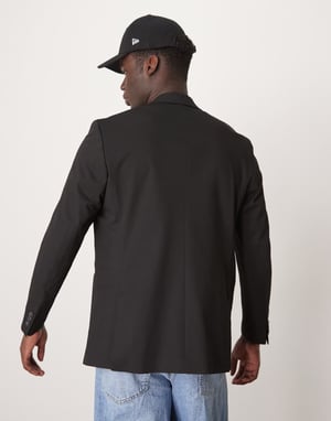 Selected oversized suit jacket in black
