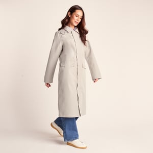 Remi Womens Classic Waterproof Car Coat - Cool Beige