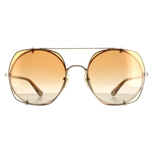 Chloe Aviator Womens Gold Orange Gradient CH0042S