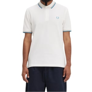 Fred Perry M3600 Twin Tipped Polo Shirt In White