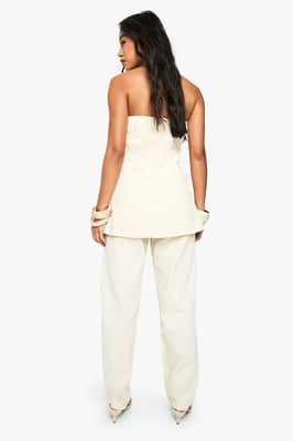 Linen Tailored Straight Leg Trouser