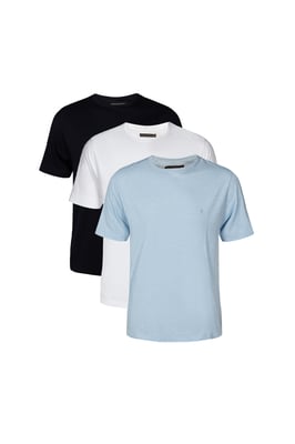 3 Pack Cotton Crew Neck Short Sleeve T-Shirts