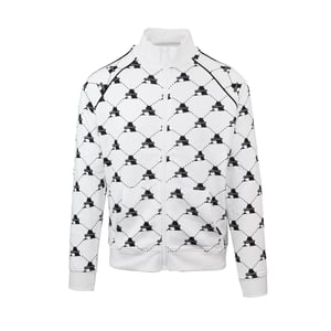 Men's Aquascutum Funnel Neck High Collar Raglan Sleeve Sweatshirt in White