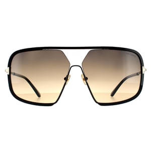 Tom Ford Aviator Herr Shiny Black Smoke Gradient