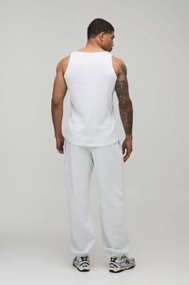 Basic Regular Fit Ribbed Vest