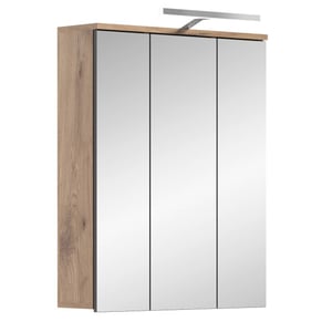 Furnilux Mason spiegelkast inclusief verlichting nox oak nb