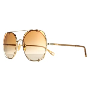 Chloe Aviator Womens Gold Orange Gradient CH0042S