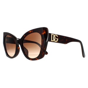 Dolce & Gabbana Butterfly Womens Dark Havana Brown Gradient DG4405F