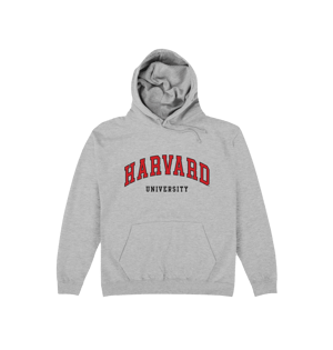 Harvard University Script Heather Grey Hoodie