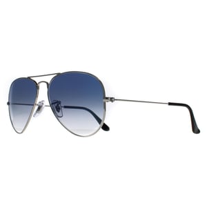Ray-Ban Zonnebril Aviator 3025 003/3F Zilver Light Blauw Verloop 58mm