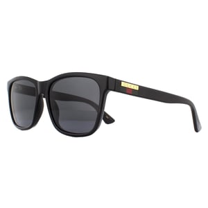 Gucci Rectangle Mens Black Grey Sunglasses