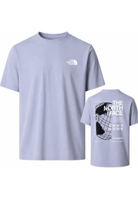 The North Face Mens Globe Reload Relaxed T Shirt in Cool Grey