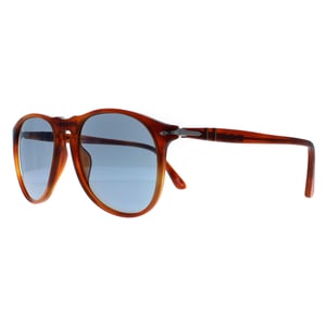 Persol Sunglasses 9649 96/56 Terria di Siena Tortoise Blue