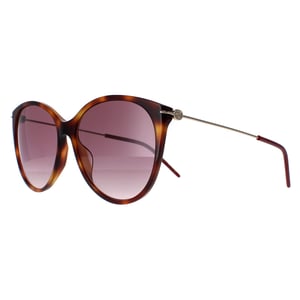 Gucci GG1268S 002 havana goud rood gradiënt zonnebril
