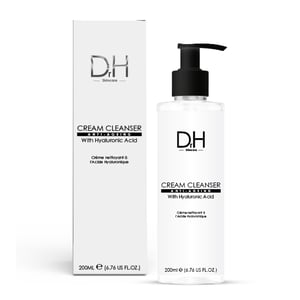 Dr H Advanced Cream Cleanser with Hyaluronic Acid 200ml for Dryness, Fine Lines, Wrinkles, Acne, Blemishes