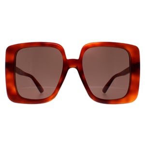 Gucci Vierkante Dames Havana Bruin GG1314S
