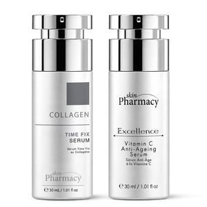 skinPharmacy Vitamin C & SPF Glow Shield Set for Brightening, Dark Spots