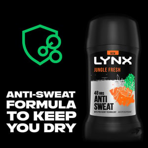 Lynx Antiperspirant Deodorant Stick 48H Odour Protection Jungle Fresh 50ml, 12pk