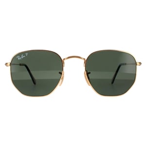 Ray-Ban Square Unisex Guld G-15 Grön Polariserade Solglasögon