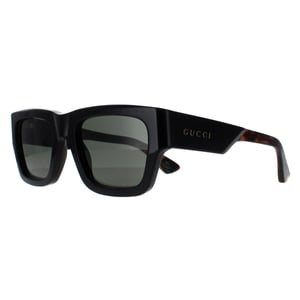 Gucci Square Mens Black with Havana Grey GG1668S