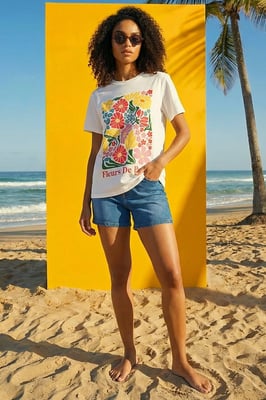 Cotton Floral Print T-Shirt