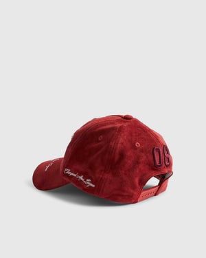 River Island Mens USA Cap Red Sanctuaire Embroidered Graphic