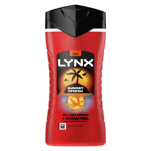 Lynx Sunset Fresh Body Wash for Men, 225ml