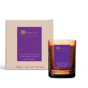 Dr Botanicals Sandelhout Bergamot Kaars 200g