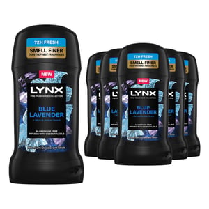 Lynx Deodorant Stick Blue Lavender with 72Hrs Freshness 50ml, 24 Pack