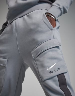 Nike Air Grey Neon Fleece Hooded Tracksuit