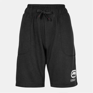 Women's Ecko Drophead Bermuda Sweat Shorts with Elasticated Waistband in Black