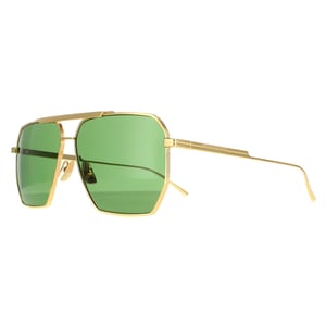 Bottega Veneta Square Dames Gold Green BV1012S