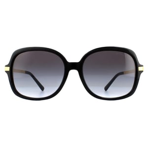 Michael Kors Square Womens Black Gold Light Grey Gradient Sunglasses