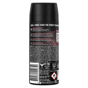 Lynx Body Spray Fine Fragrance Collection Cocoa Velvet for Men 150ml, 36 Pack