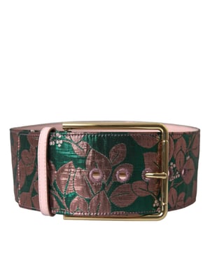 Bloemen Brocade Brede Tailleband
