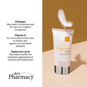 skinPharmacy City +++ Anti-Ageing Anti-Pollution Detoxifying Serum 20ml for Fine Lines, Wrinkles, Loss of Firmness