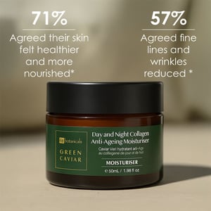 Dr. Botanicals Green Caviar Day & Night Anti-Ageing Moisturiser 50ml for Fine Lines, Wrinkles, Dryness