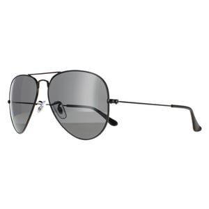 Ray-Ban Aviator Unisex Polished Black/Black Polarized Aviator 3025 Sunglasses