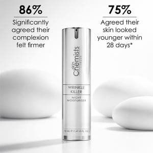 skinChemists Anti-Ageing Wrinkle Killer Night Moisturiser 50ml for Fine Lines, Wrinkles, Loss of Firmness