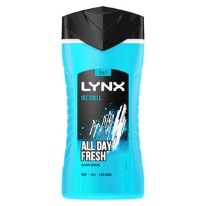 Lynx Ice Chill 12-H Refreshing Fragrance Shower Gel Body Wash for Men, 225ml
