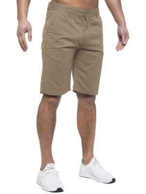 Enzo | Mens Chino Shorts In Beige