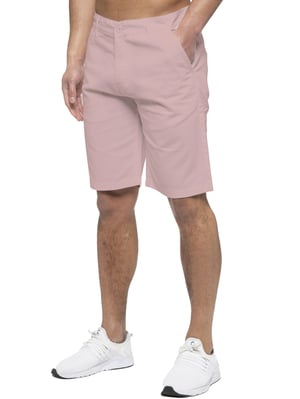 Enzo | Mens Chino Shorts In Pink