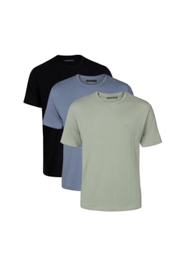 3 Pack Cotton Crew Neck Short Sleeve T-Shirts