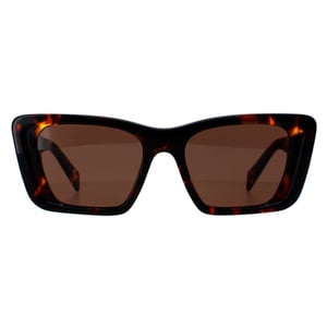 Prada Rectangle Womens Honey Havana Dark Brown PR08YS