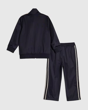 River Island Mini Boys Tracksuit Set Navy Funnel Zipped 2 Piece