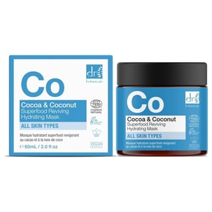Dr. Botanicals Advanced Cocoa & Coconut Anti-Ageing Reviving Hydrating Mask 60ml for Acne, Blemishes, Large Pores